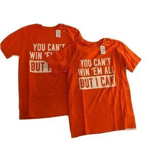 The Childrens Place Boys Tee Size XL 14 Orange Cotton Short Sleeves Tshirt